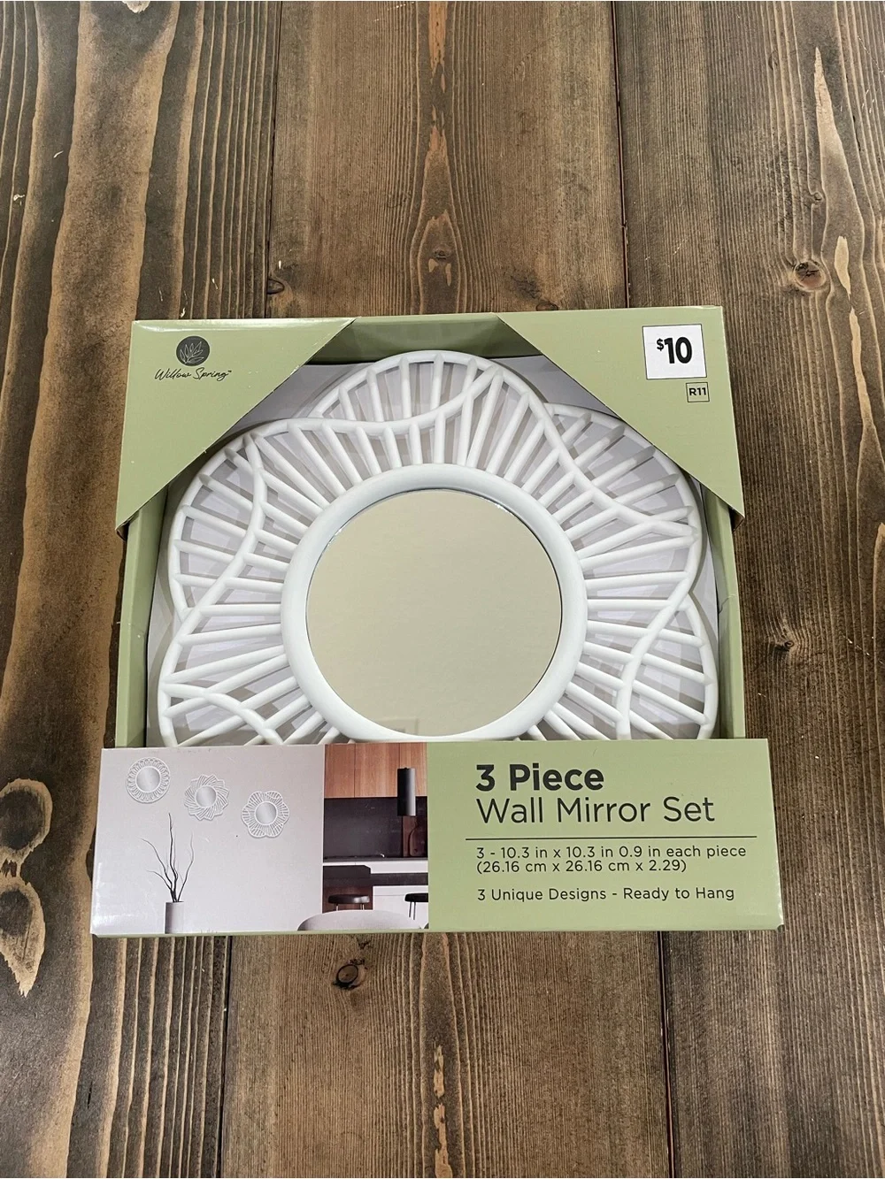 3 Piece Wall Mirror Set